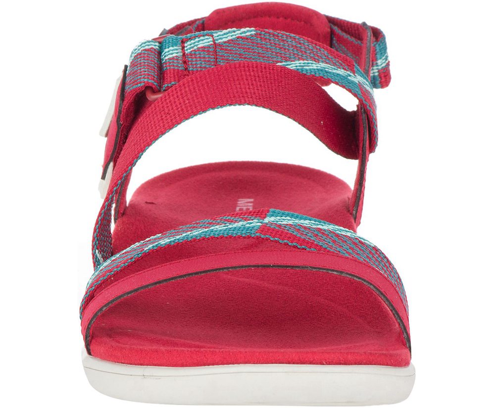 Merrell Sandals Red - District Mendi Backstrap - Womens 94VWXPRUY